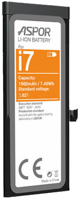 Aspor iPhone 7 Li-Ion Battery