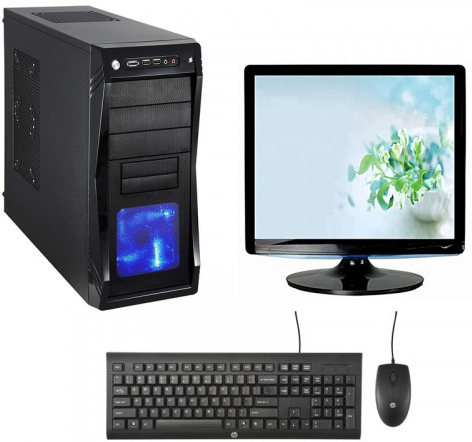 Desktop PC Dual Core 3rd Gen 4GB RAM 17" LED Monitor