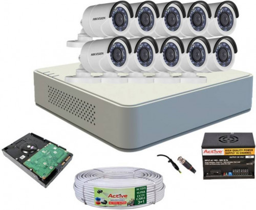 CCTV Package 16CH DVR 10-Piece Camera 32” Monitor