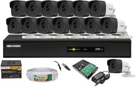 CCTV Package 16CH DVR 14-Piece Camera 32" Monitor