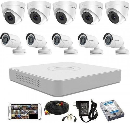 CCTV Package Hikvision 16CH DVR and 10PCS Camera