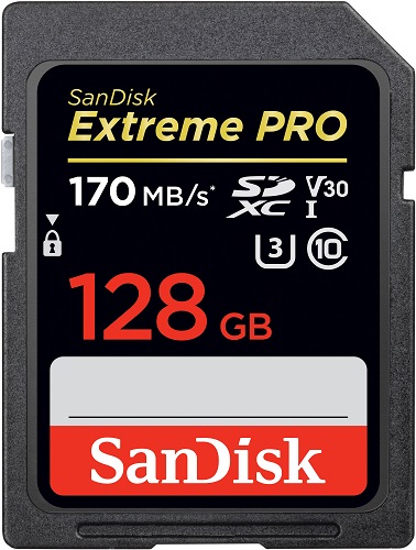 SanDisk Extreme Pro 128GB Memory Card