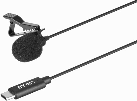 Boya BY-M3 Clip-On USB Type-C Lapel Microphone
