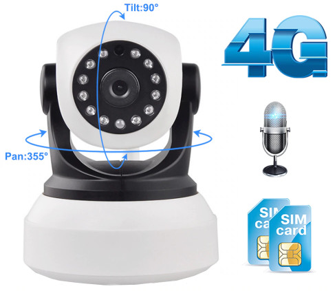 Network Video PT Camera with 4G SIM Network