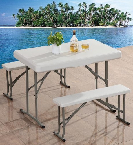 Limra B-113 Folding Dining Table 3pcs Set