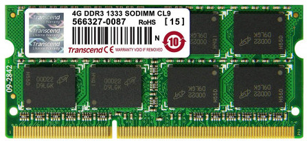 Transcend 4GB DDR3 1333 BUS Desktop Computer RAM