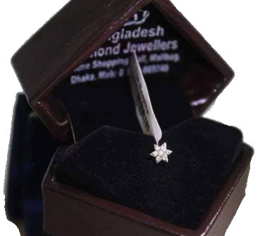 7 Star Diamond Nose Pin