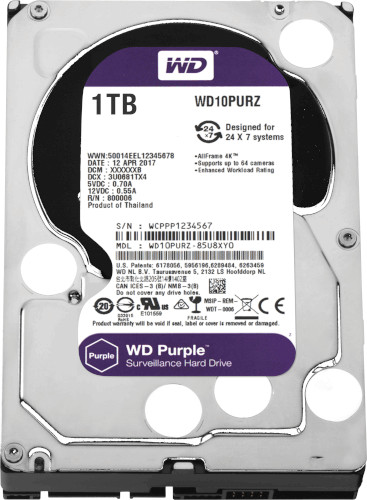 Western Digital WD10PURZ 1TB Surveillance Desktop HDD
