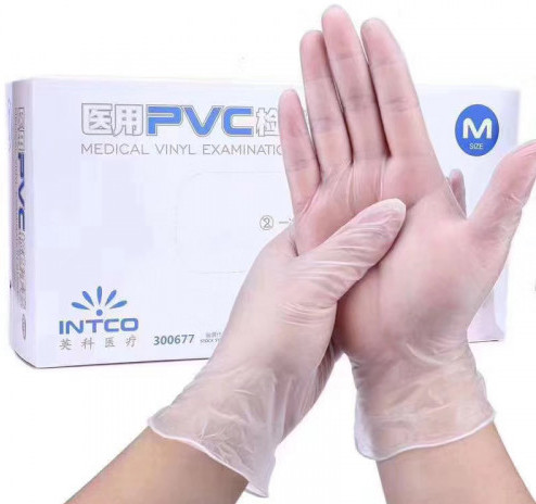 Intco PVC Medical Vinyl Examination Gloves